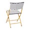 Flash Furniture Navy/White PE Rattan Folding Bistro Chairs, 2PK 2-FV-FWA086-NVY-WHT-GG - alternate 2